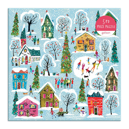 Twinkle Town 500 Piece Puzzle holiday 500 Piece Puzzles Galison