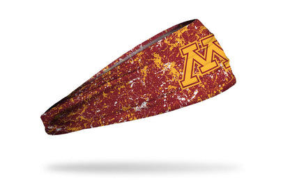 University of Minnesota: Splatter Maroon Big Bang Lite Headband - View 2