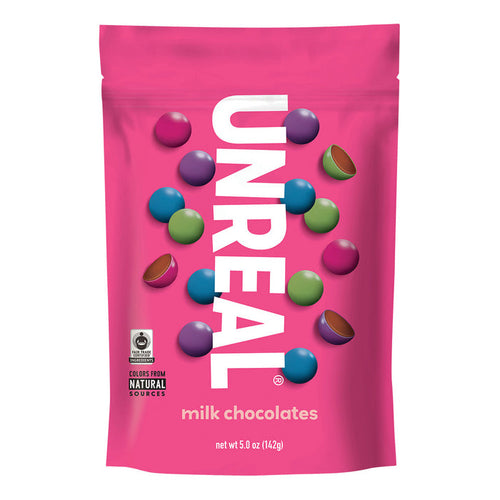 Unreal Milk Chocolate Gems Candy - 6 OZ