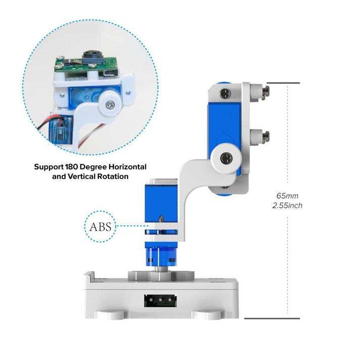 Upgraded Pan Tilt Platform for Official Raspberry Pi Camera Module by Arducam - The Pi Hut