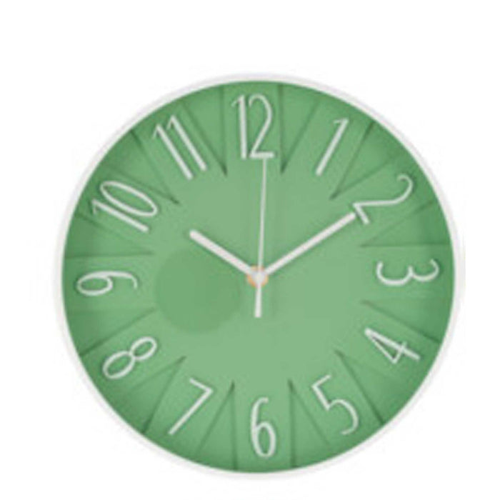 Urban Decor 24.8cm Wall Clock - Green & White