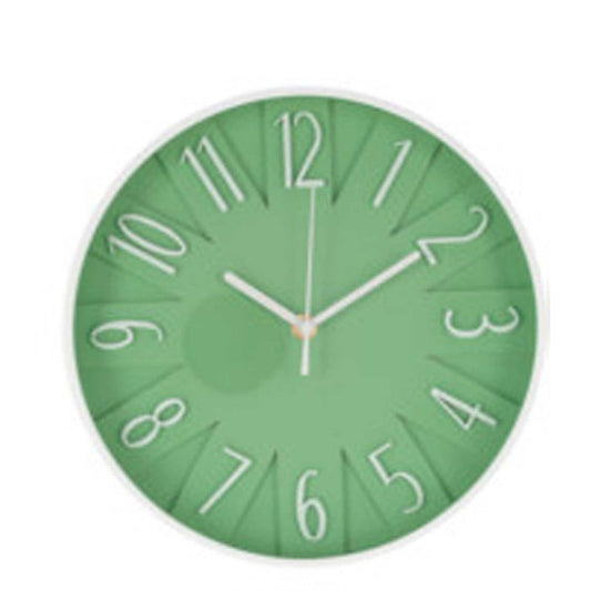 Urban Decor 24.8cm Wall Clock - Green & White