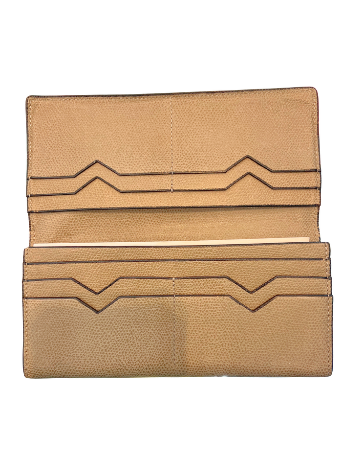 Valextra Leather Long Wallet