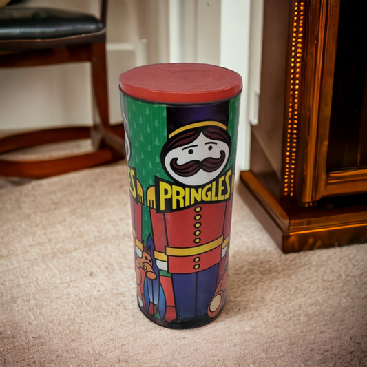 Extra Large Pringles Tin Can Nut Cracker Tin Collectible Can - Wainfleet Trading Post