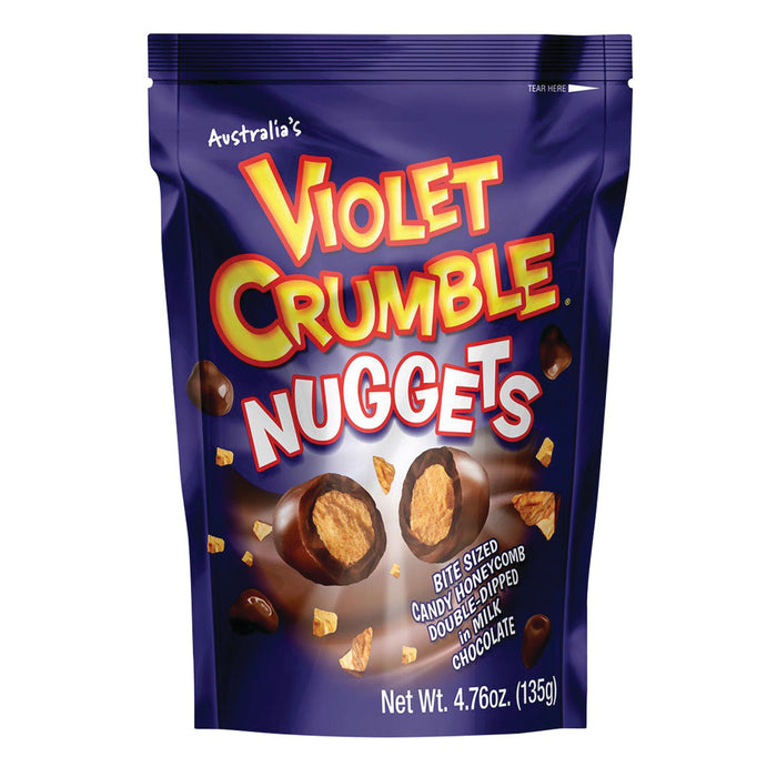 Violet Crumble Milk Chocolate Nugget Candy - 8 Count