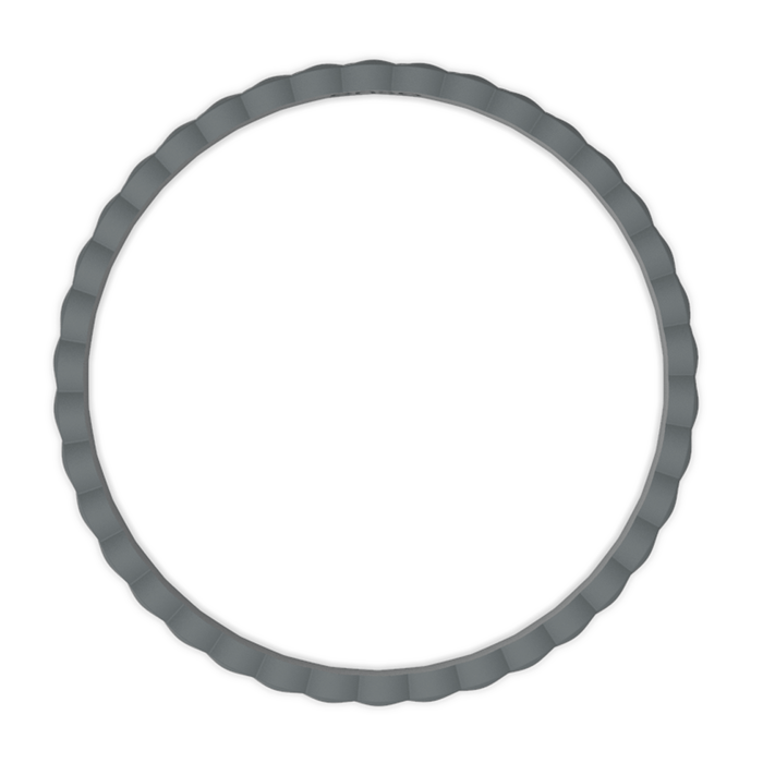 Weave Stackable Silicone Bracelet - Slate