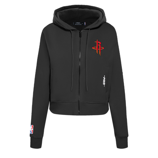 Women's Houston Rockets Pro Standard Full Zip Hoodie (Black)
