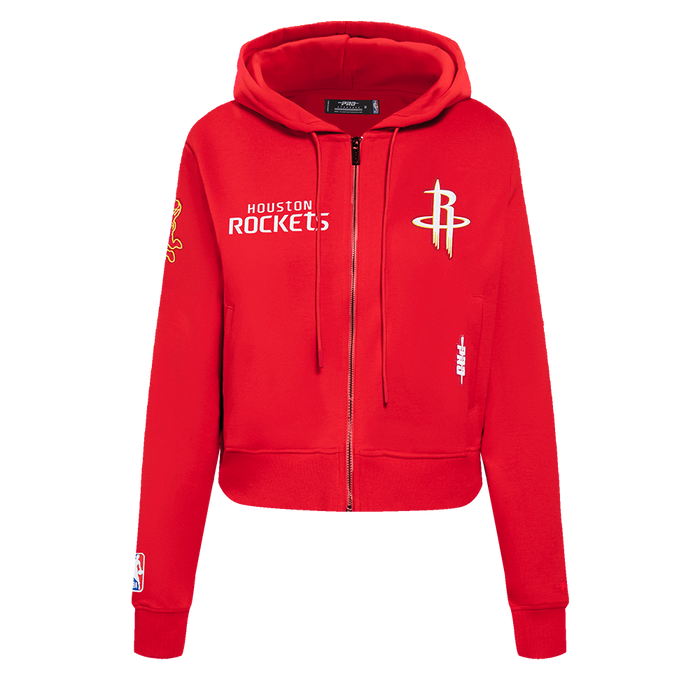 Women's Houston Rockets Pro Standard Full Zip Hoodie (Red)