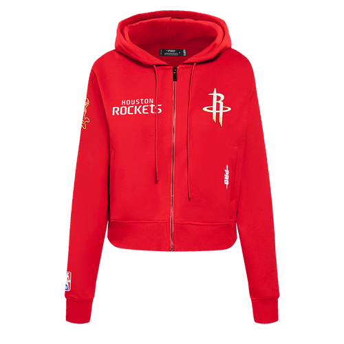 Women's Houston Rockets Pro Standard Full Zip Hoodie (Red)