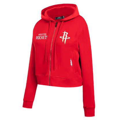 Women's Houston Rockets Pro Standard Full Zip Hoodie (Red)