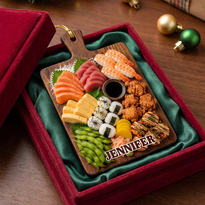 World Cuisine Platter Ornament – Personalized Christmas Tree Hanging Decoration Gift For Foodie
