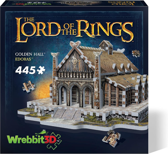 WREBBIT 3D: The Lord of the Rings: Golden Hall Edoras: 445 Piece 3D Puzzle