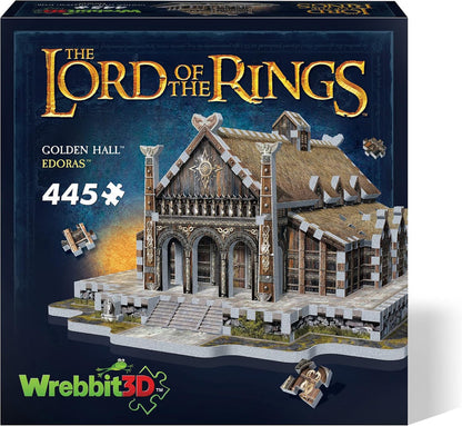 WREBBIT 3D: The Lord of the Rings: Golden Hall Edoras: 445 Piece 3D Puzzle