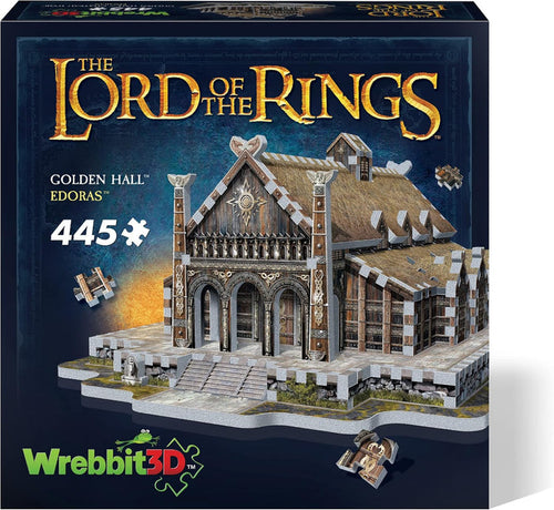 WREBBIT 3D: The Lord of the Rings: Golden Hall Edoras: 445 Piece 3D Puzzle
