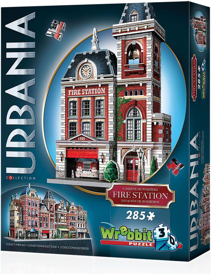 WREBBIT 3D: Urbania Collection: Fire Station: 3D 285 Piece Puzzle