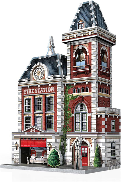 WREBBIT 3D: Urbania Collection: Fire Station: 3D 285 Piece Puzzle