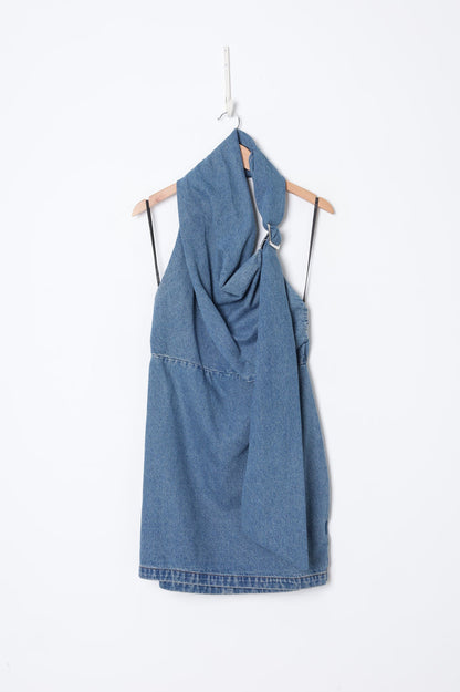 Wynn Hamlyn Womens Blue Dress Size UK 14