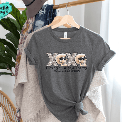 XOXO I Love You With All MY Dead Heart Valentines-Tee
