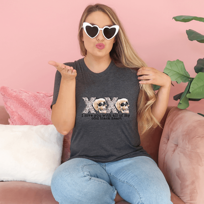 XOXO I Love You With All MY Dead Heart Valentines-Tee