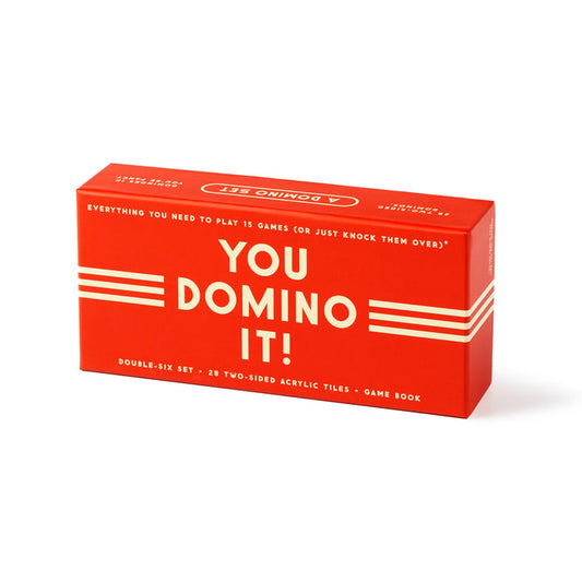You Domino It! Domino Game Set Brass Monkey
