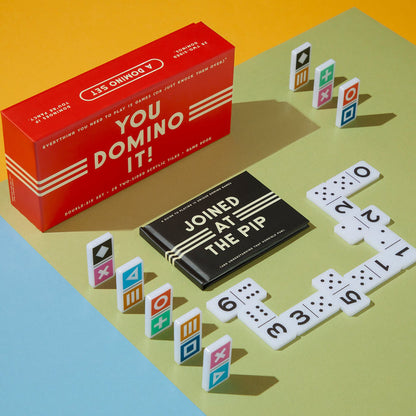 You Domino It! Domino Game Set Brass Monkey