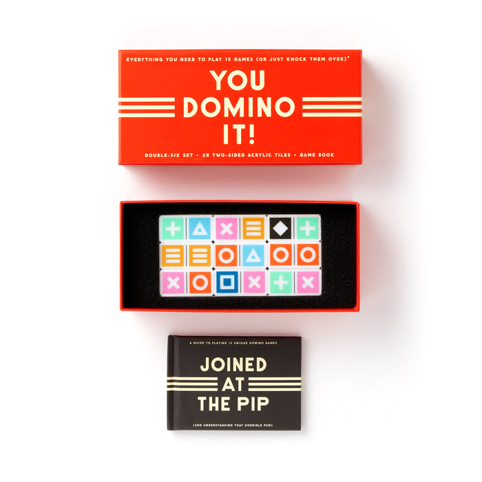 You Domino It! Domino Game Set Brass Monkey