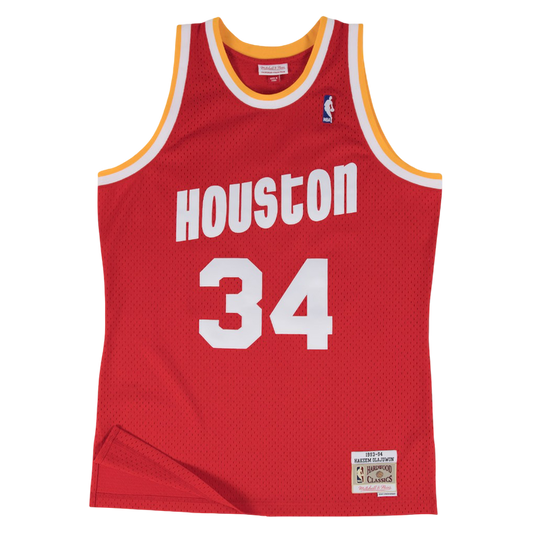 Youth Houston Rockets Mitchell & Ness HWC Hakeem Olajuwon Swingman Jersey