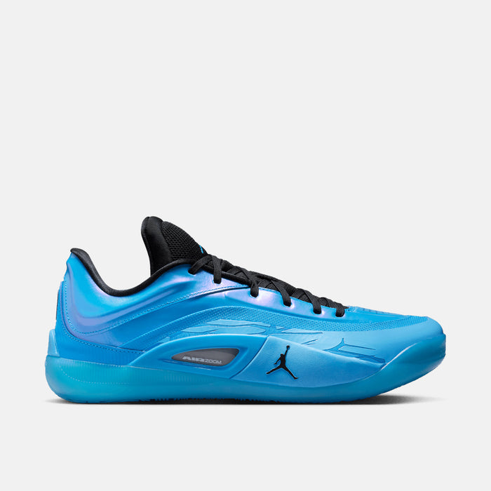 Side view of the Jordan Zion 4 "Iridescence".